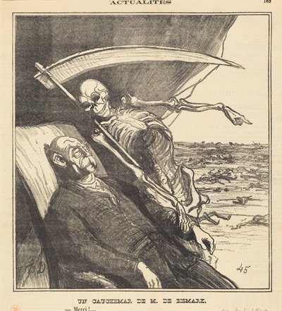 Koszmar pana Bismarcka autorstwa Honoré Daumier