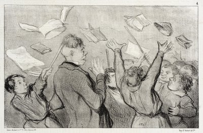 Zamieszki autorstwa Honoré Daumier