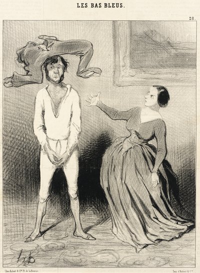 Kobieta taka jak ja... przyszyć guzik?... autorstwa Honoré Daumier
