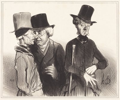 No proszę! Ty zostałeś rentierem, ja lekarzem, on... autorstwa Honoré Daumier