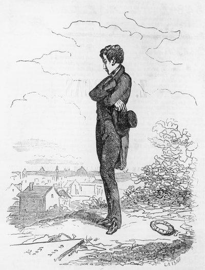 Adolphe Minard, ilustracja z Dobrego biznesmena (Le Faiseur) Honore de Balzaca (1799-1850), wydanie francuskie autorstwa Honore de Balzac