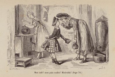 Ilustracja do Un Bon Petit Diable (grawerunek) autorstwa Horace (after) Castelli