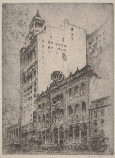 Tammany Hall (akwaforta) autorstwa Horace Devitt Welsh