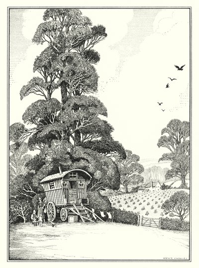 Sierpień (litografia) autorstwa Horace J. Knowles
