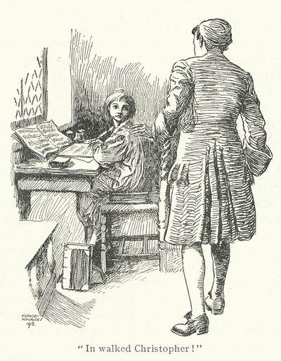 Na spacerze Johann Christoph Bach (litografia) autorstwa Horace J. Knowles