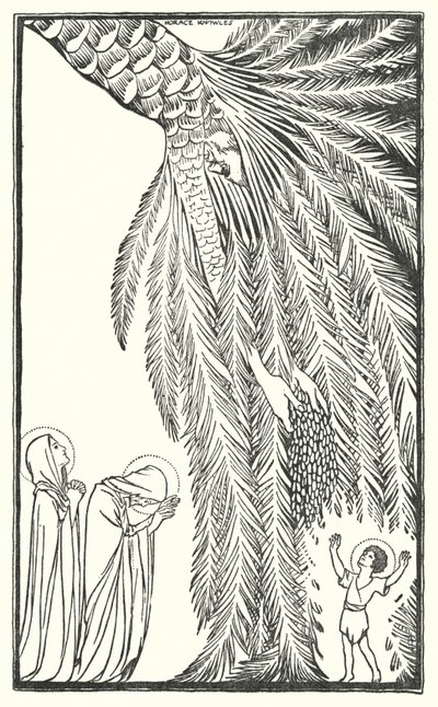 Ucieczka do Egiptu (litografia) autorstwa Horace J. Knowles