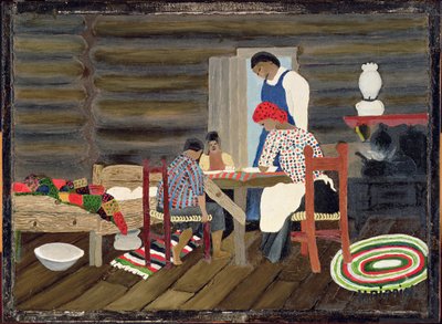 Dziękczynienie, c.1942 (olej na panelu) autorstwa Horace Pippin