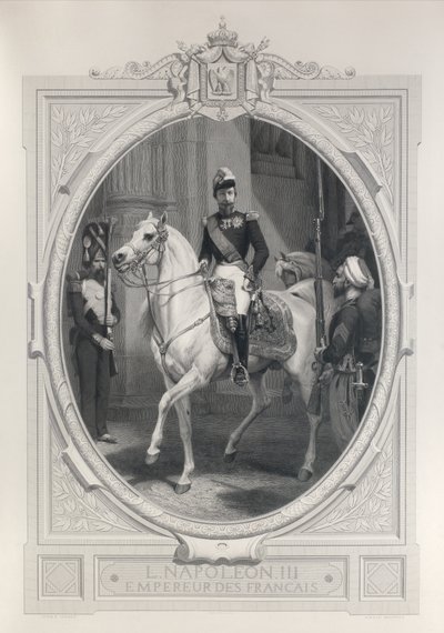 Konny portret Napoleona 3 autorstwa Horace Vernet