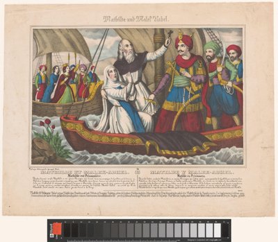 Uwięzienie Matyldy Mathilde et Malek Adhel (tytuł na obiekcie) autorstwa Emile Jean Horace Vernet