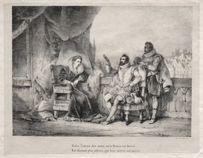 Marie de Medici i Henryk IV Francji autorstwa Horace Vernet