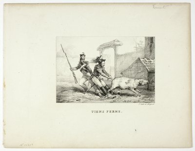 Trzymaj się mocno autorstwa Emile Jean Horace Vernet