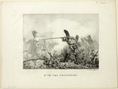 Zabiorę cię na dół autorstwa Emile Jean Horace Vernet