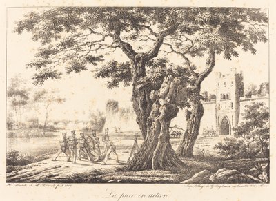 Utwór w akcji autorstwa Emile Jean Horace Vernet