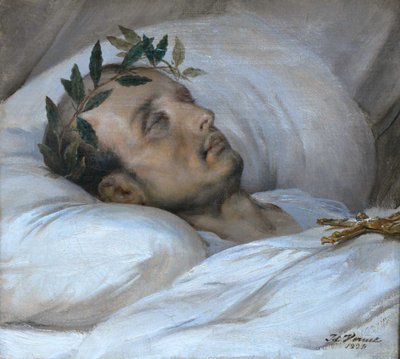Napoleon na łożu śmierci, 5 maja 1821, 1821. autorstwa Emile Jean Horace Vernet