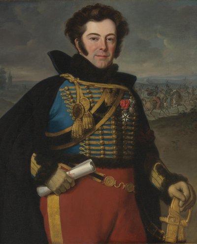Portret Auguste-Frédéric Bonamour, markiz de Talhouët 1788-1842 autorstwa Emile Jean Horace Vernet
