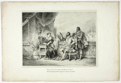 Królowa, nadmiar zła, któremu poddana jest Francja... autorstwa Horace Vernet