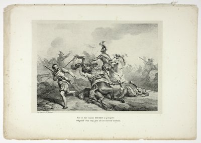 BOURBON rzuca się na tego dumnego wroga... autorstwa Horace Vernet