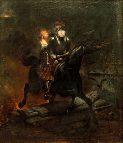 Ballada o Lenorze, 1839. autorstwa Emile Jean Horace Vernet
