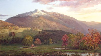 Mount Monroe i Adams, ok.1874 olej na panelu autorstwa Horace Wolcott Robbins