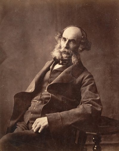 Portret siedzącego dżentelmena, ca. 1856-59. autorstwa Horatio Ross