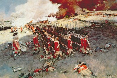 Bitwa o Bunker Hill autorstwa Howard (after) Pyle