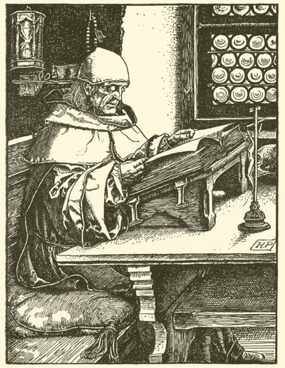 Od Otto Srebrnej Dłoni (grawerowanie) autorstwa Howard (after) Pyle