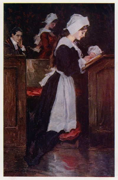 Ilustracja do Evangeline, A Tale of Arcadie, autorstwa Henry