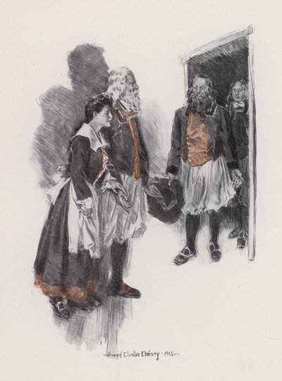 Ilustração para Evangeline, A Tale of Arcadie, de Henry Wadsworth Longfellow (litho)polys autorstwa Howard Chandler (after) Christy