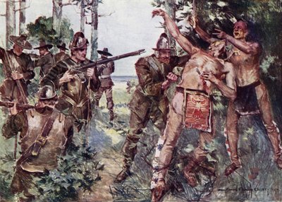 Ilustracja do The Courtship of Miles Standish autorstwa Henry