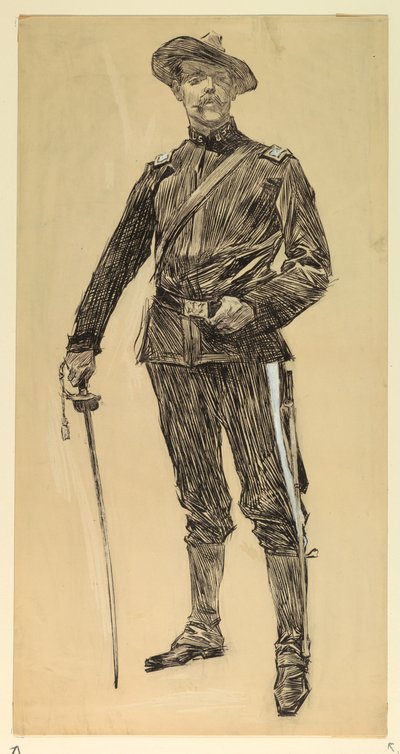 Amerykański oficer (hiszpańska wojna amerykańska) autorstwa Howard Chandler Christy