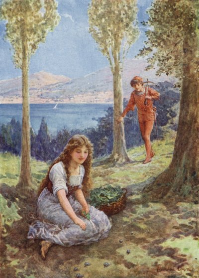 „Nagle zatrzymał się i patrzył z zachwytem” z „Filadoro” (kolor lito) autorstwa Howard Davie