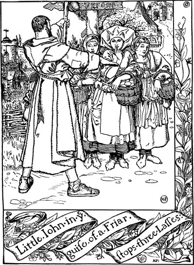 Ilustracja z książki The Merry Adventures of Robin Hood, Howard Pyle, 1883. autorstwa Howard Pyle