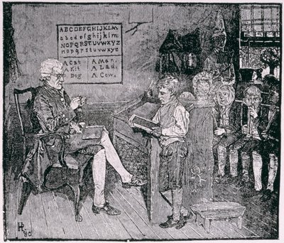 Old-Time School in Pennsylvania, z Harper