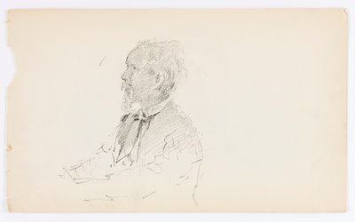 Bez tytułu (Głowa brodatego mężczyzny) autorstwa Howard Russell Butler