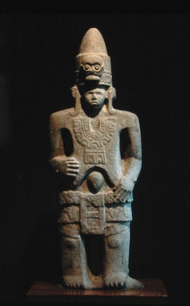 Posąg, okres poklasyczny (900-1521) (kamień) autorstwa Huaxtec Huaxtec