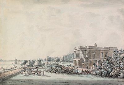 Dom ogrodowy Lady Teignmouth nad brzegiem Hooghly, Kalkuta, po 1797 r. autorstwa Hubert Cornish