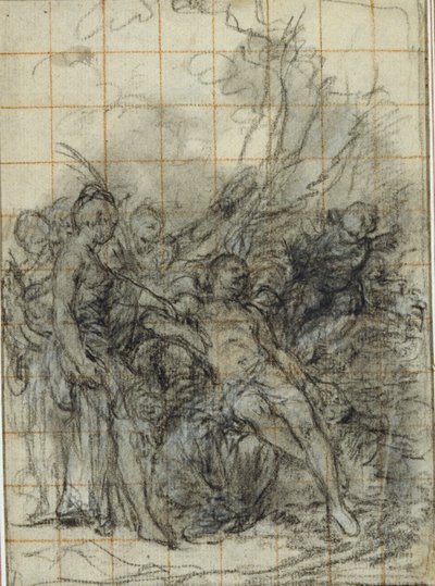 Śmierć Adonisa (?) autorstwa Hubert Francois Gravelot