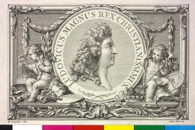 Król Francji Ludwik XIV autorstwa Hubert Francois Gravelot