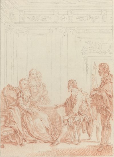 Co! Służysz Valois... autorstwa Hubert Francois Gravelot