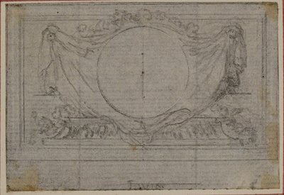 Studium do winiety En Tête w dziele Tacyta "Tyberiusz, czyli sześć pierwszych ksiąg annałów", księga V autorstwa Hubert Francois Gravelot