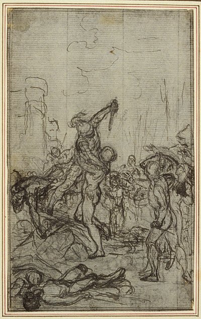 Studium do "La Pharsale" Lucaina, Canto IV autorstwa Hubert Francois Gravelot