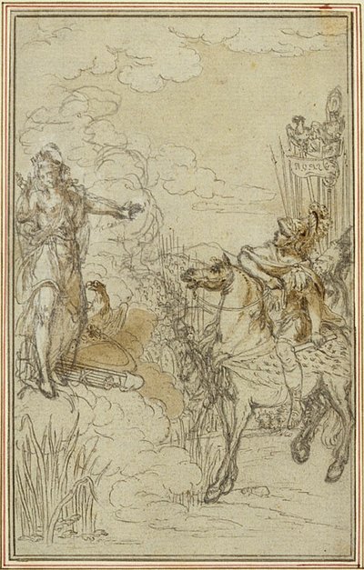 Studium do "La Pharsale" Lucaina, Canto I autorstwa Hubert Francois Gravelot
