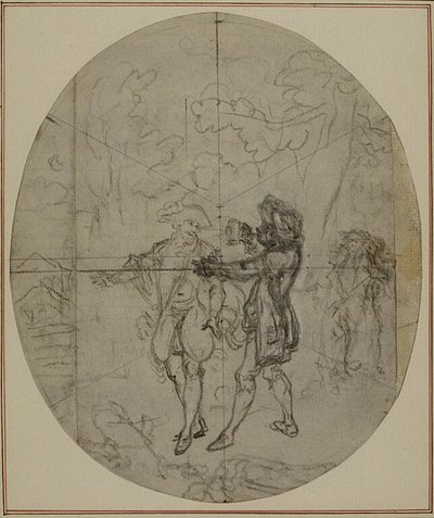 Studium do drugiego, nigdy nieopublikowanego wydania "La Partie de Chasse de Henri IV" Colle