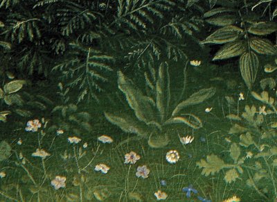 Fragment Adoracji Mistycznego Baranka ze środkowej płyciny Ołtarza Gandawskiego (olej na desce) autorstwa Hubert & Jan van (1390 1441) Eyck