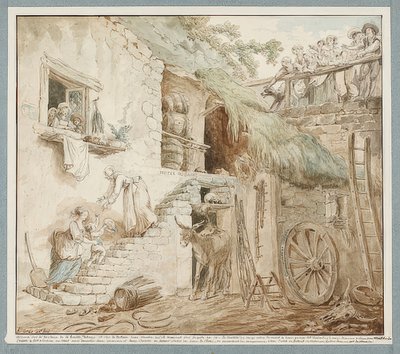 Alegoria upadku rodziny Du Barry. Około 1774-75 r. autorstwa Hubert Robert