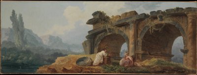 Łuki w ruinach autorstwa Hubert Robert