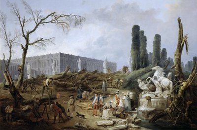 Bosquet Łaźni Apollo autorstwa Hubert Robert