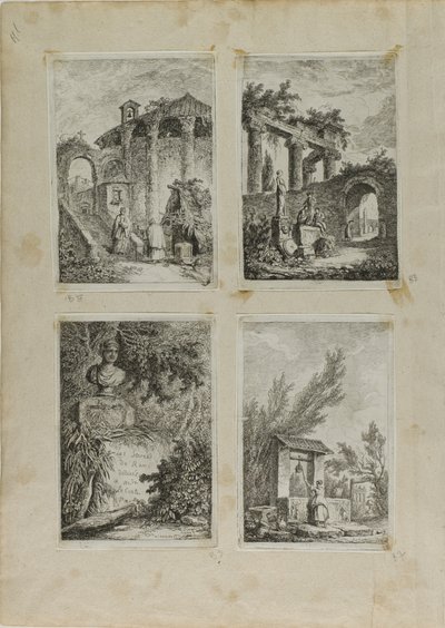 Wieczory w Rzymie autorstwa Hubert Robert