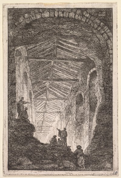 Wieczory w Rzymie: Galeria antyczna autorstwa Hubert Robert