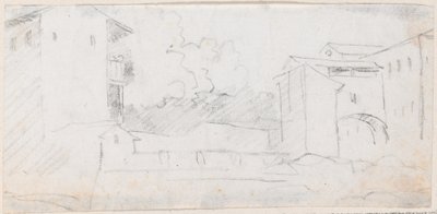 Włoska scena miejska autorstwa Hubert Robert